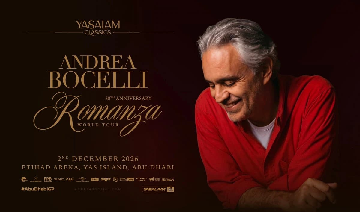 Andrea Bocelli official Yasalam Classics event artwork