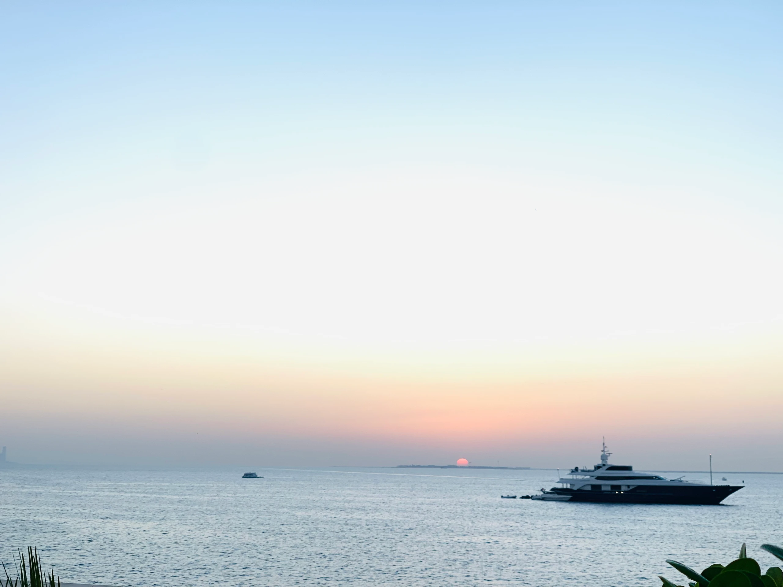 Sunset view from Bulgari Resort Dubai