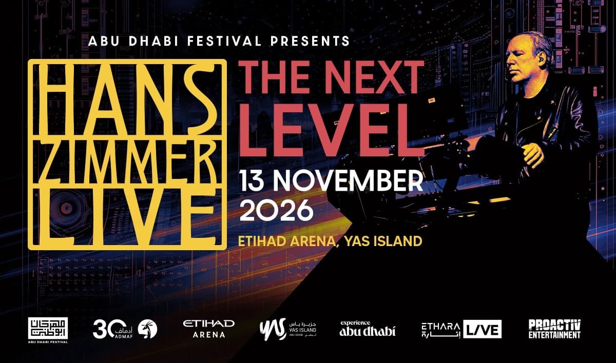 Hans Zimmer Live promotional artwork from Etihad Arena