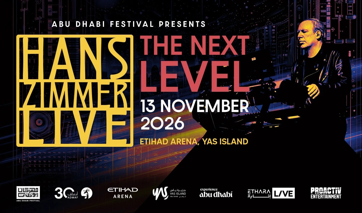 Hans Zimmer Live promotional artwork from Etihad Arena